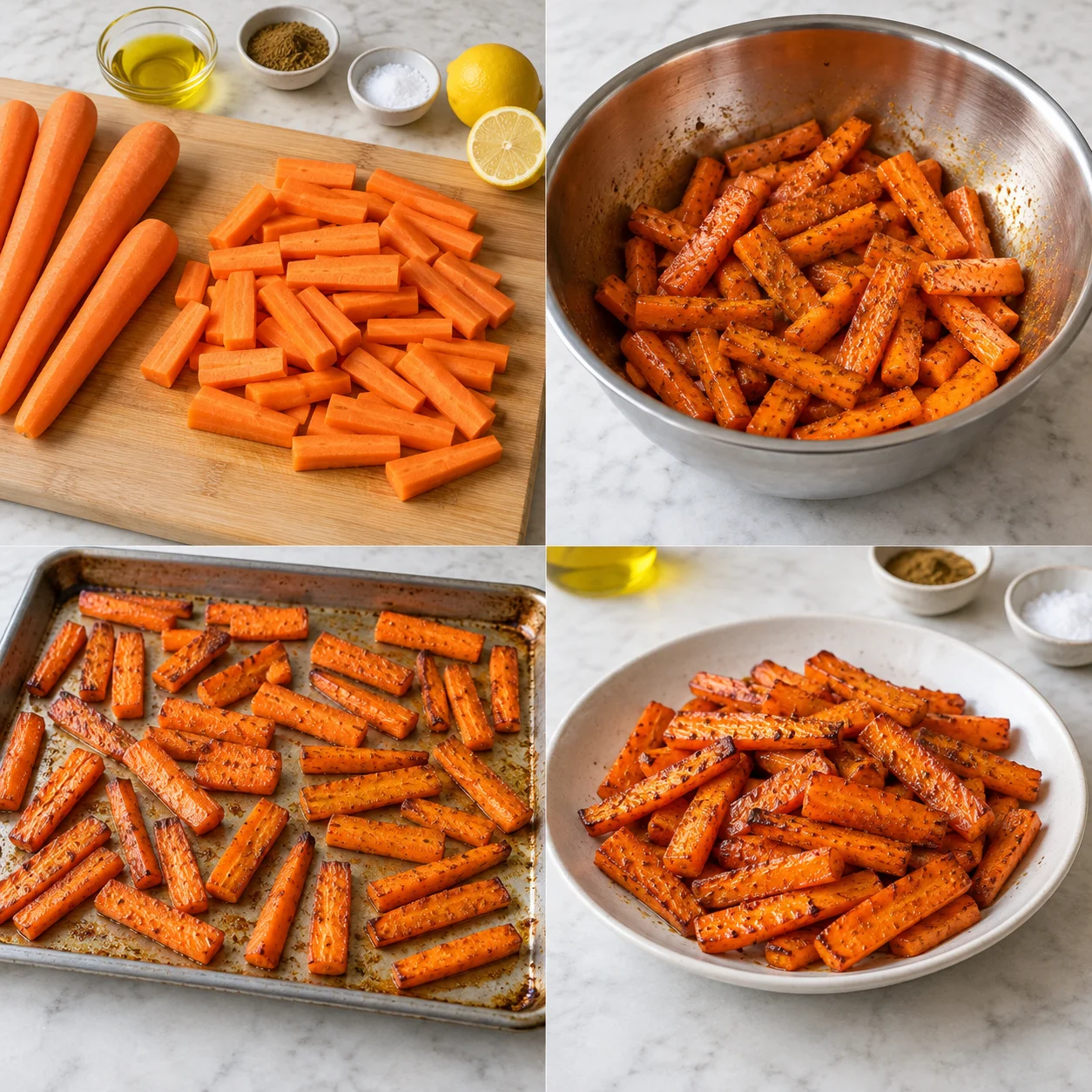 Illustrative Cumin roasted carrots