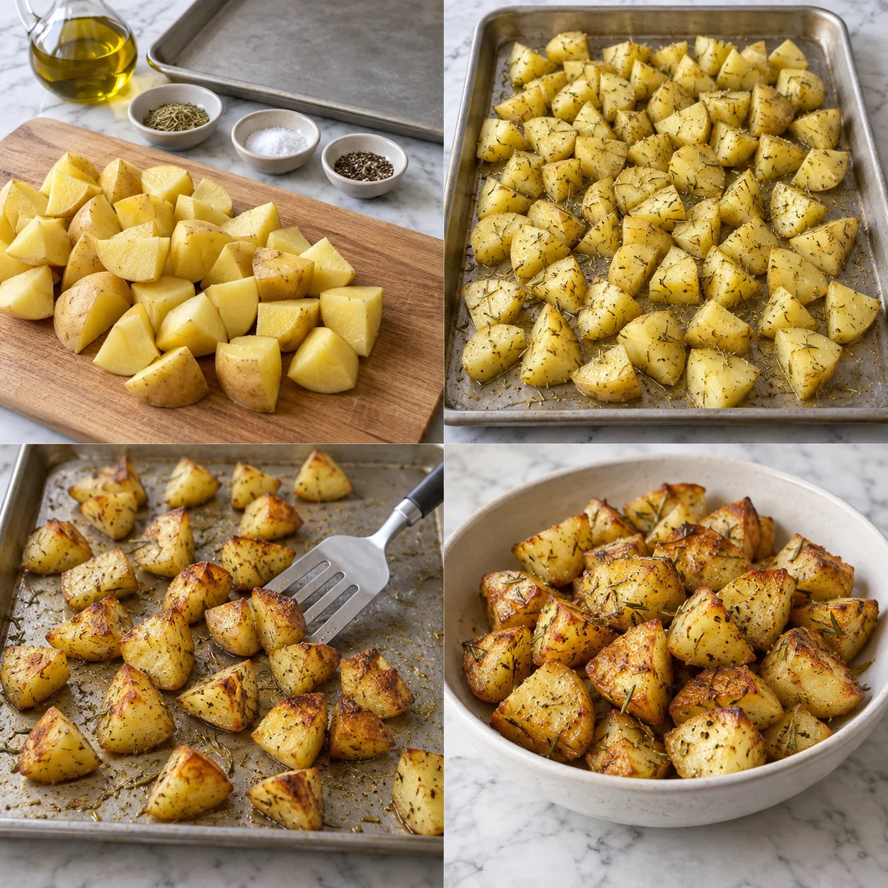Illustrative Rosemary roast potatoes