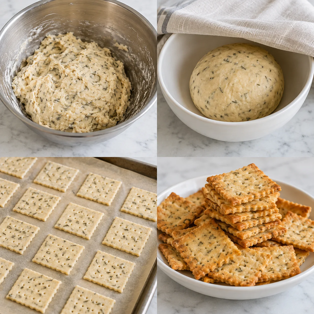 Illustrative Rosemary savory crackers