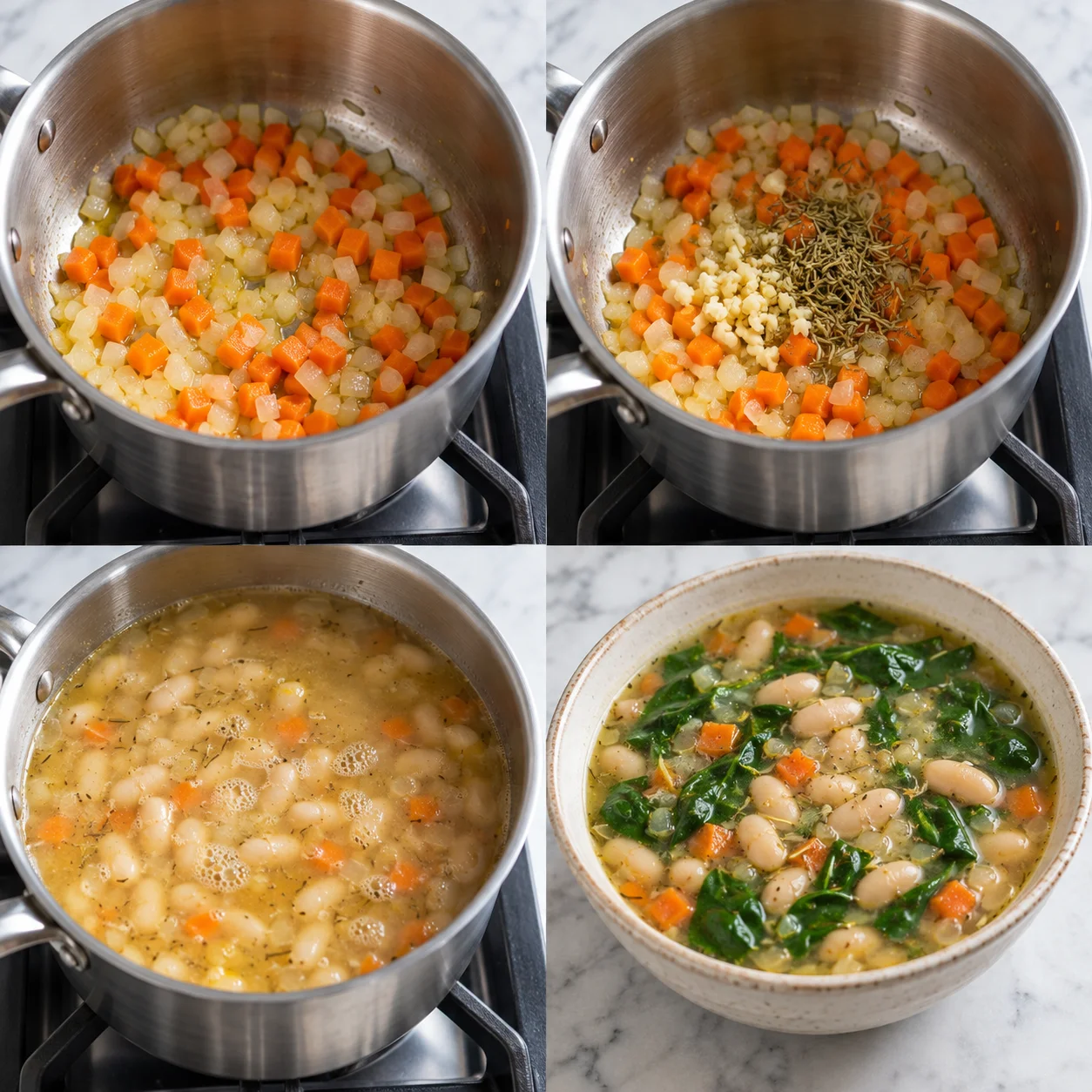 Illustrative Rosemary white-bean soup