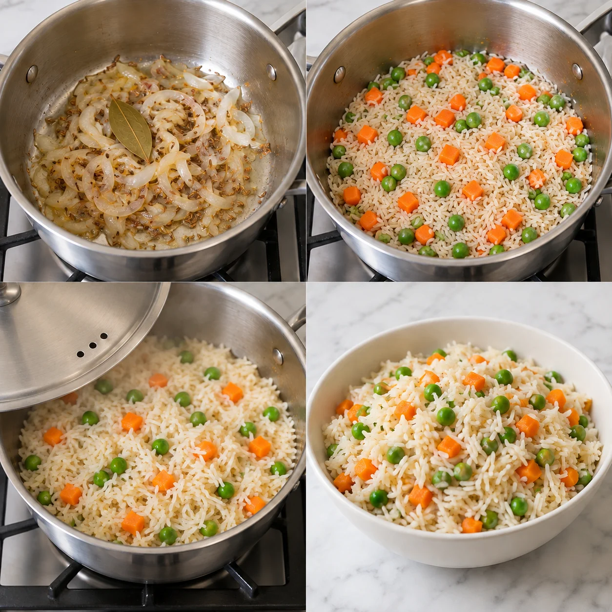 Illustrative Vegetable pulao