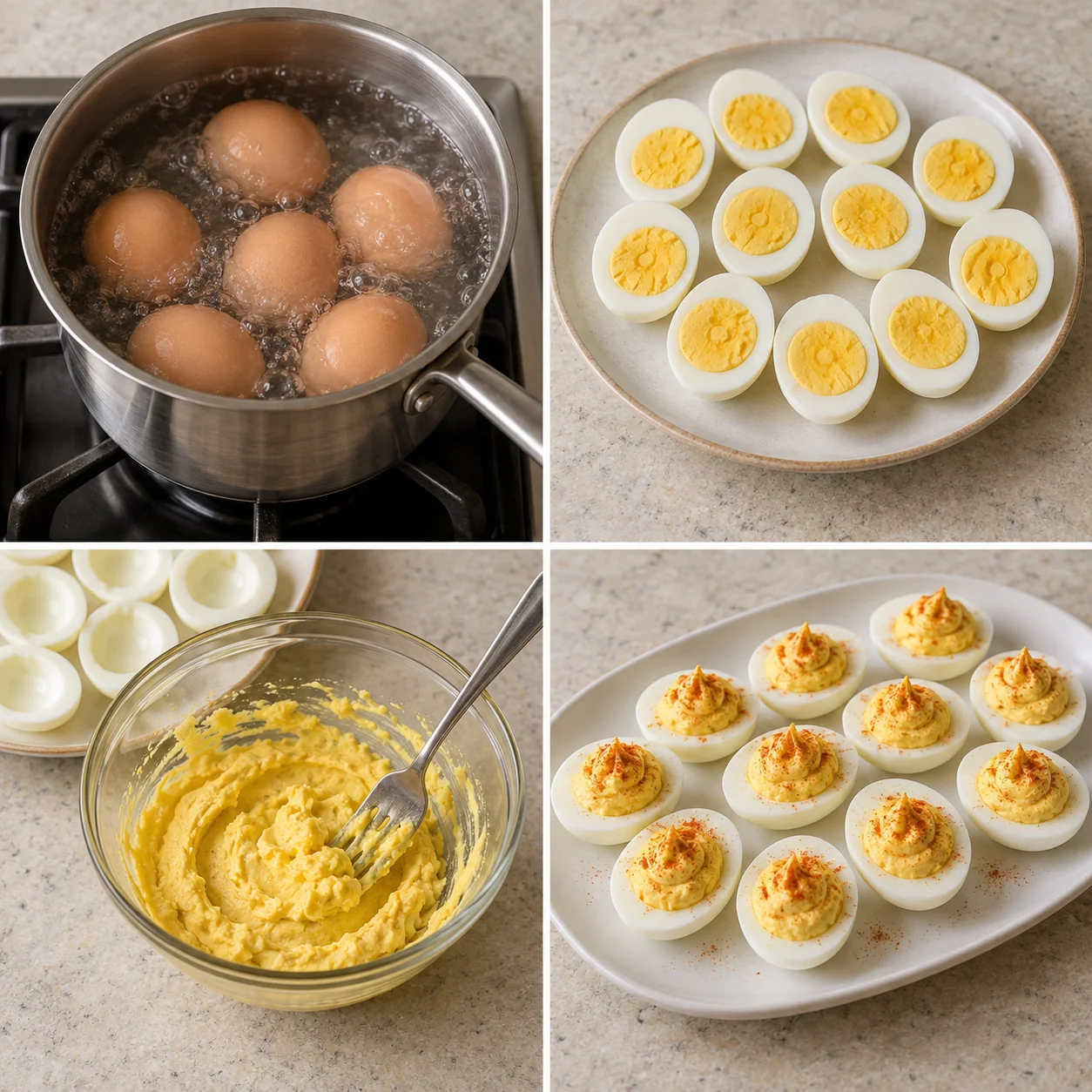 Illustrative Deviled eggs