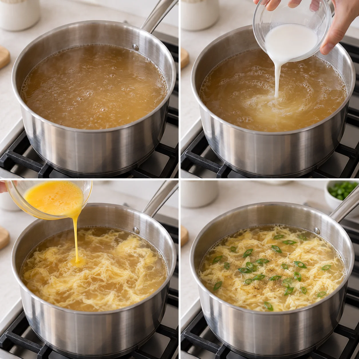 Illustrative Egg drop soup