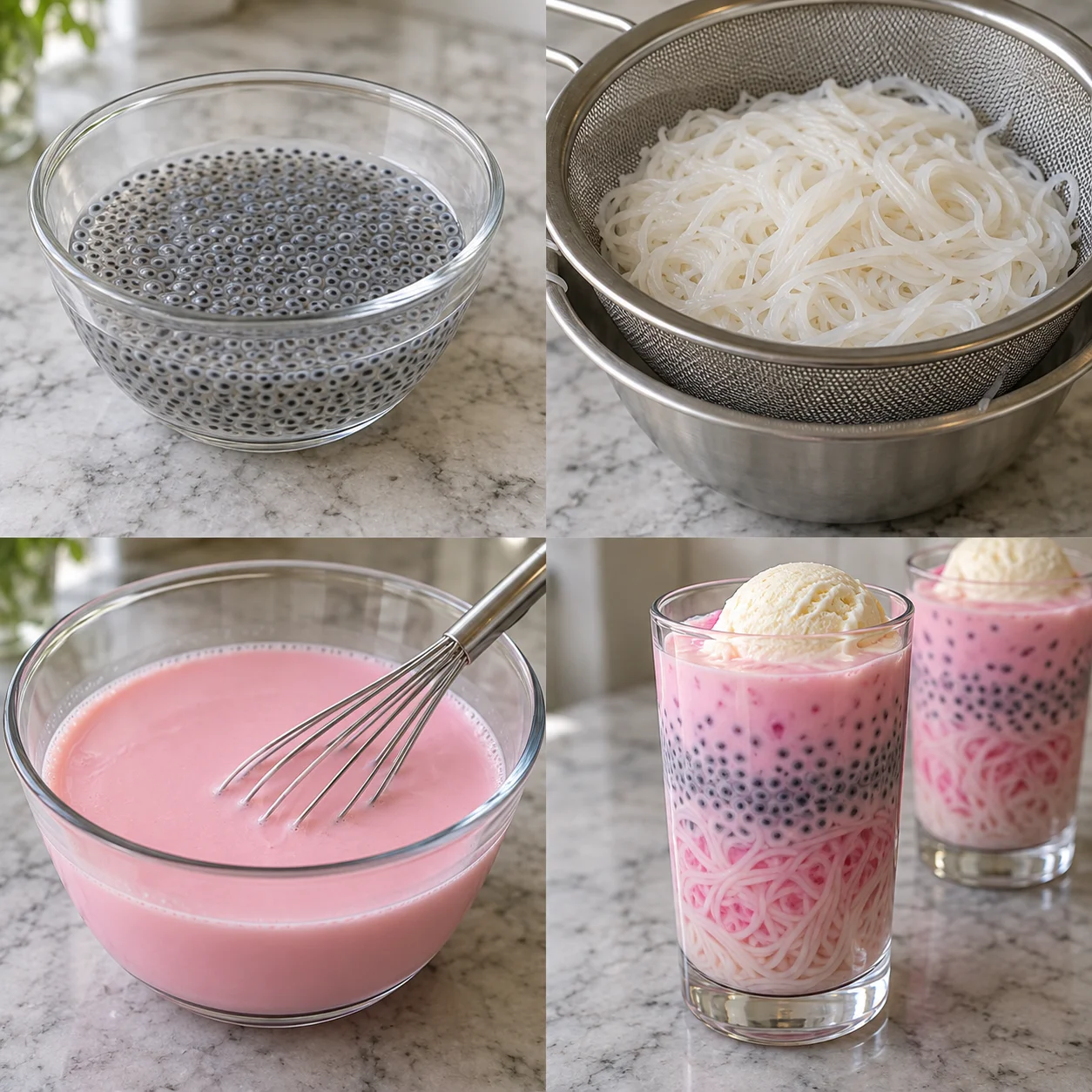 Illustrative Rose falooda