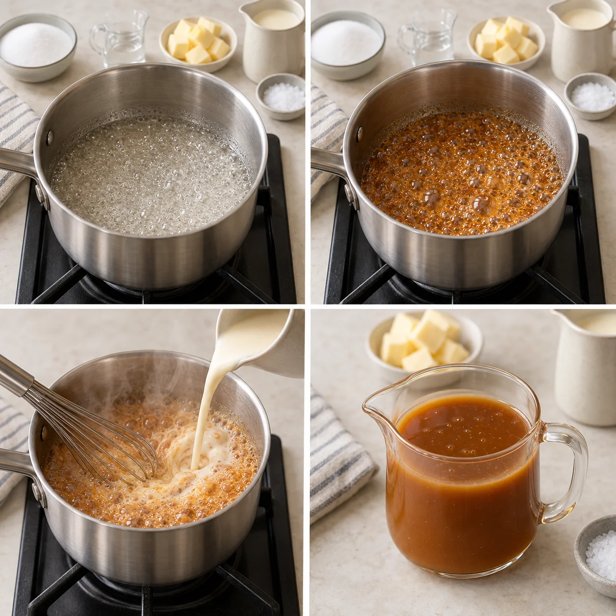 Illustrative Salted caramel sauce