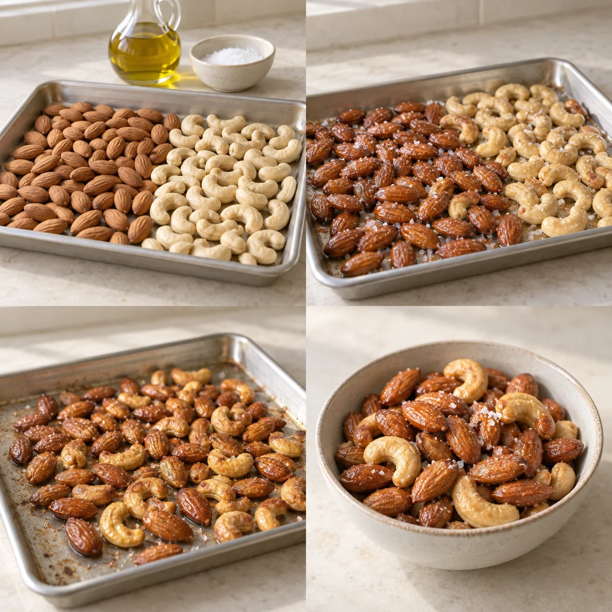 Illustrative Sea-salt roasted nuts