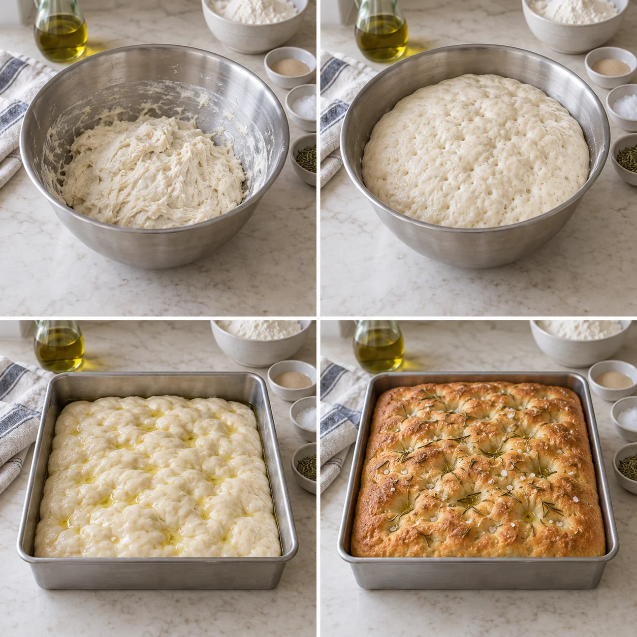 Illustrative Sea-salt rosemary focaccia