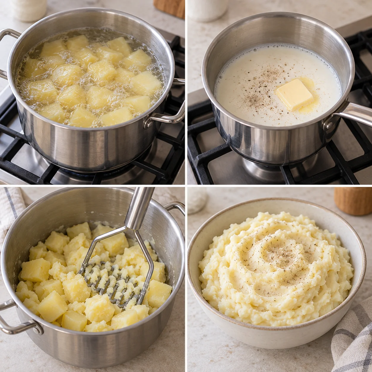 Illustrative White-pepper mashed potatoes