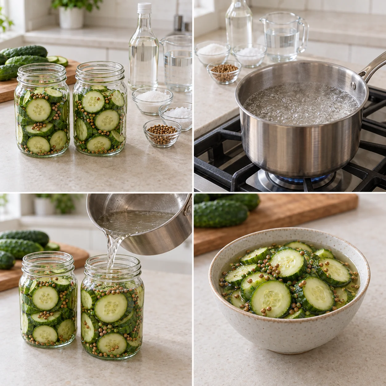 Illustrative Coriander refrigerator pickles