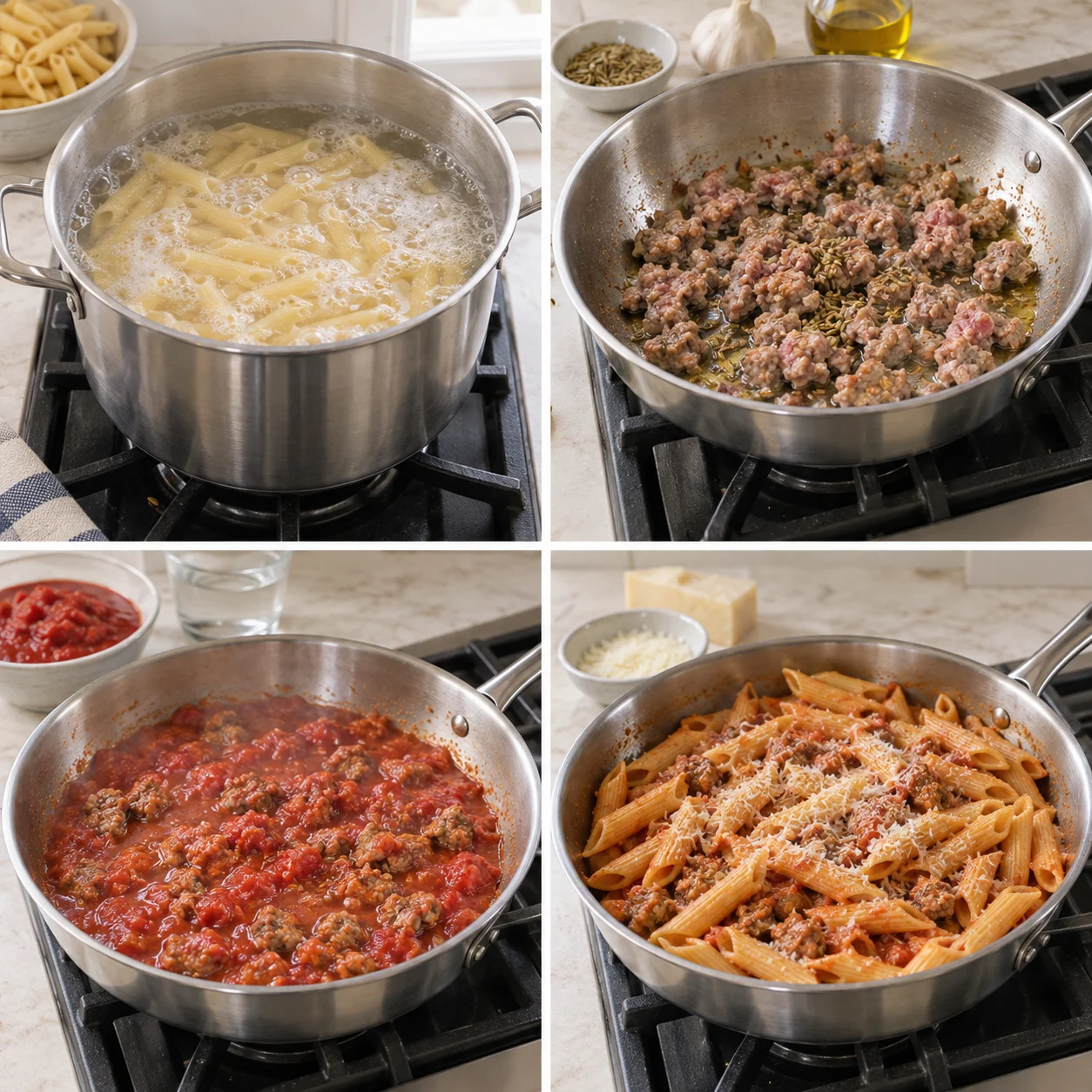 Illustrative Fennel sausage pasta