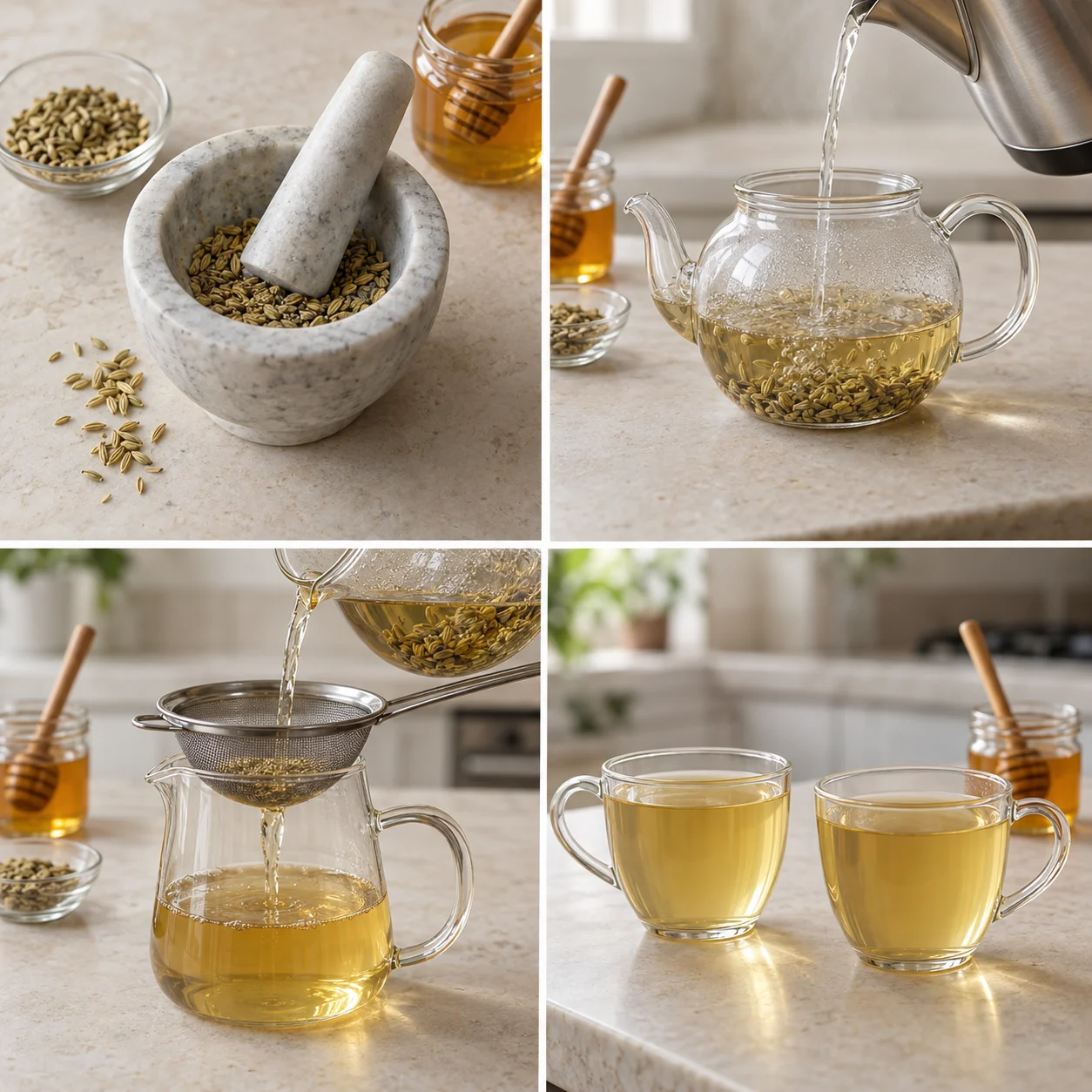 Illustrative Fennel-seed tea