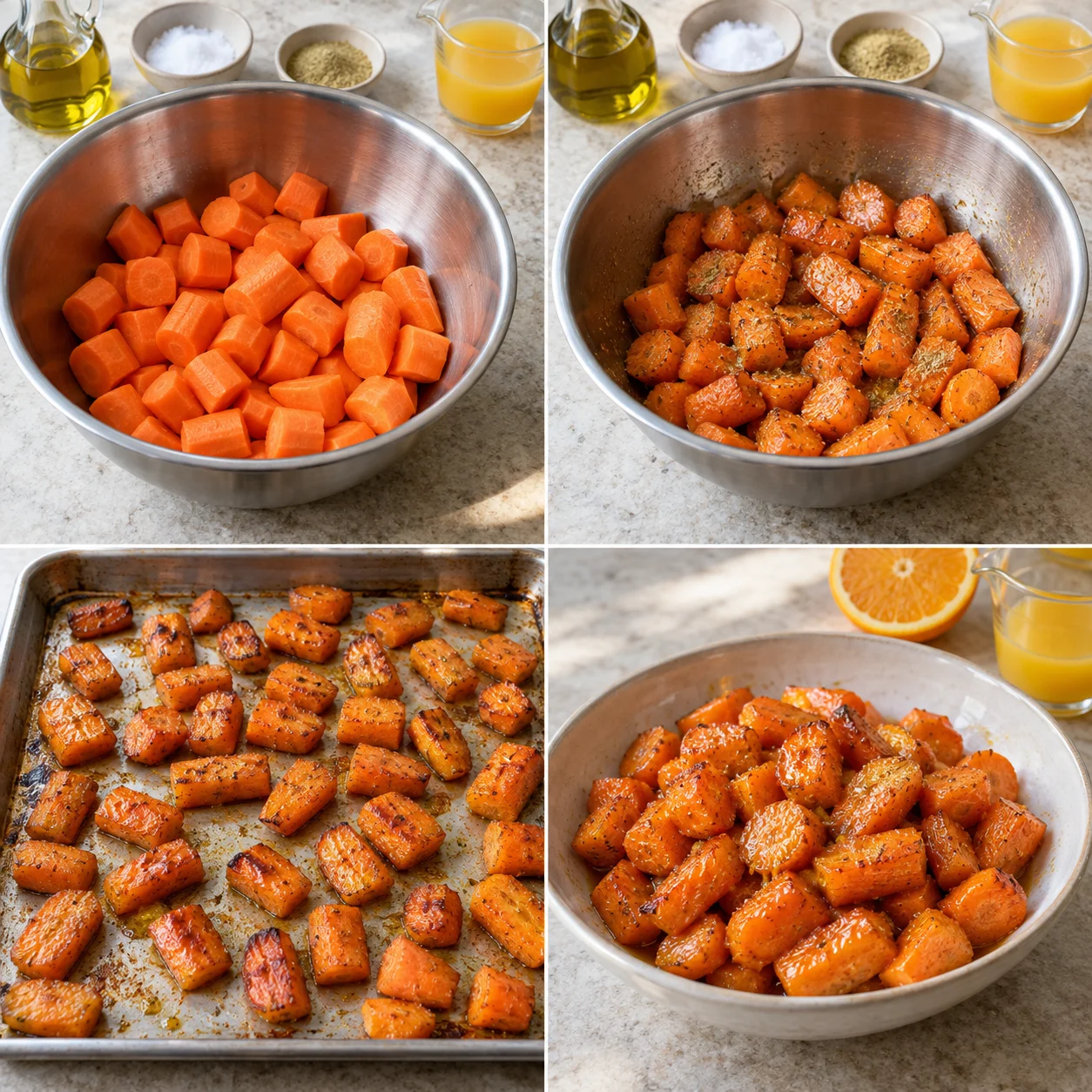 Illustrative Fennel-spiced roast carrots