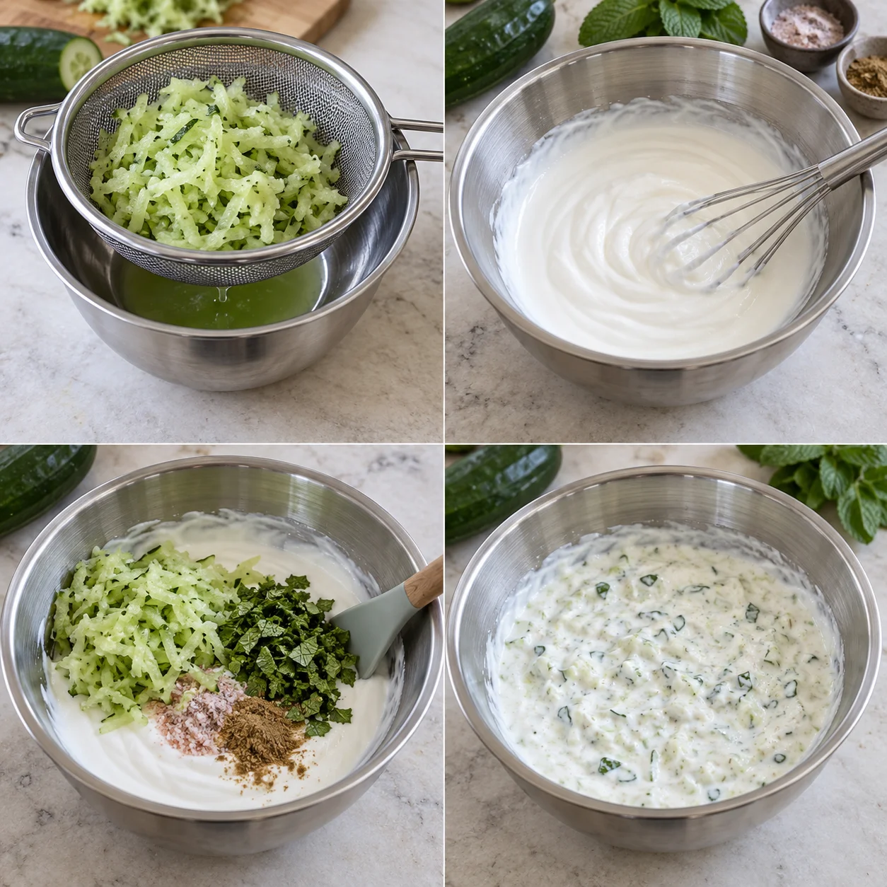 Illustrative Kala namak cucumber raita