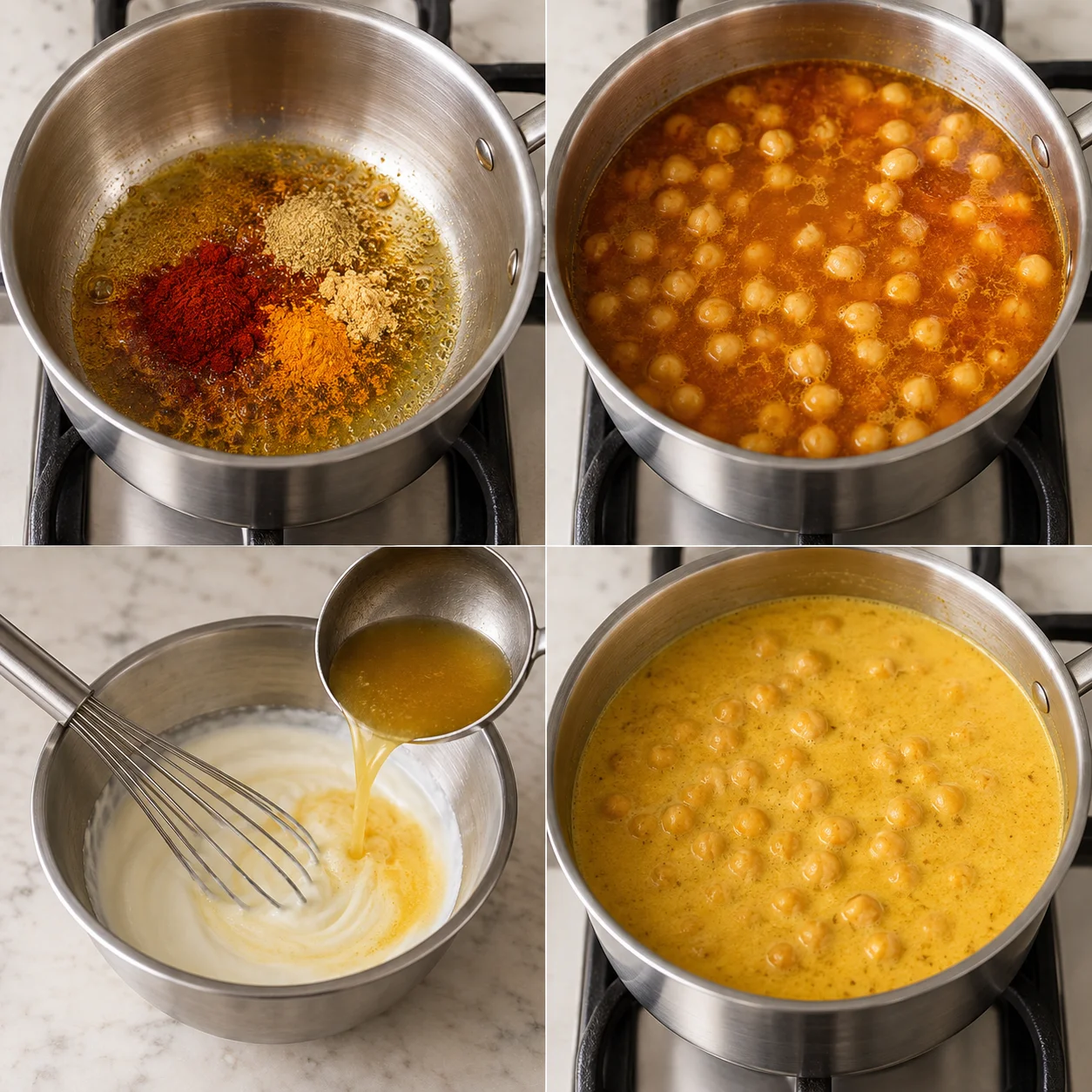 Illustrative Kashmiri chickpea soup
