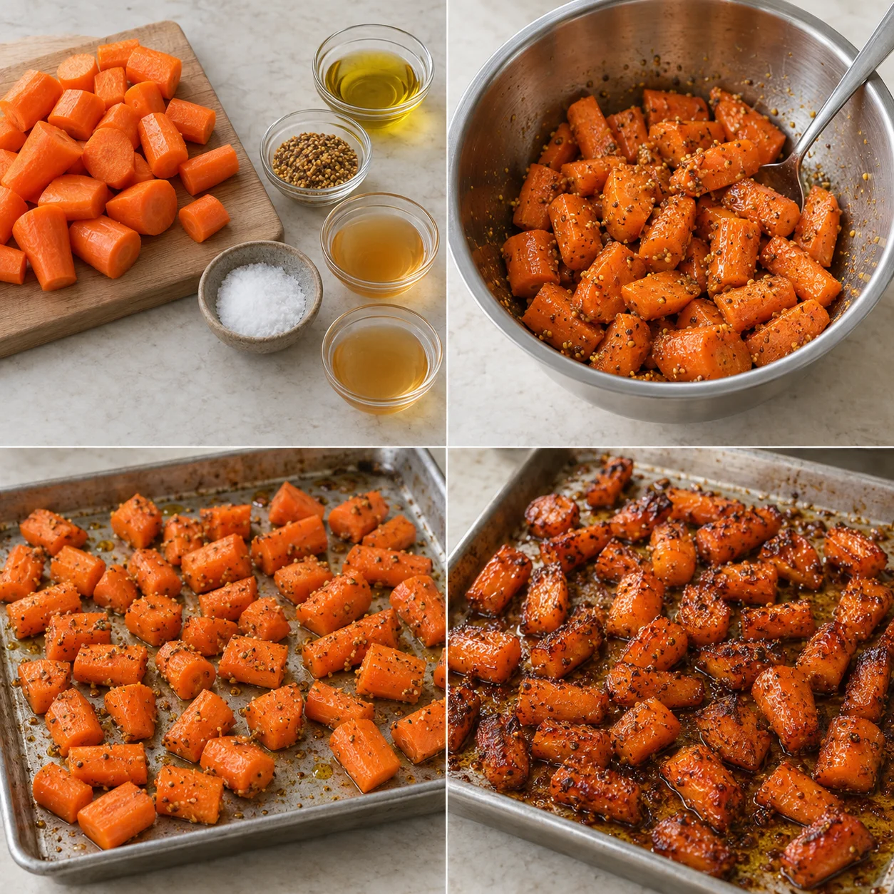 Illustrative Mustard roast carrots