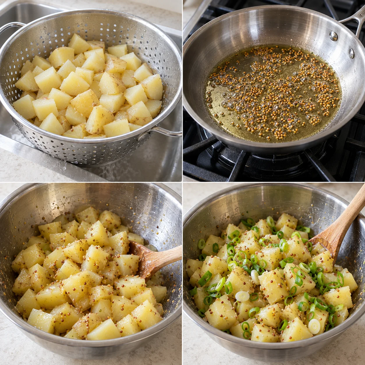 Illustrative Mustard-seed potato salad