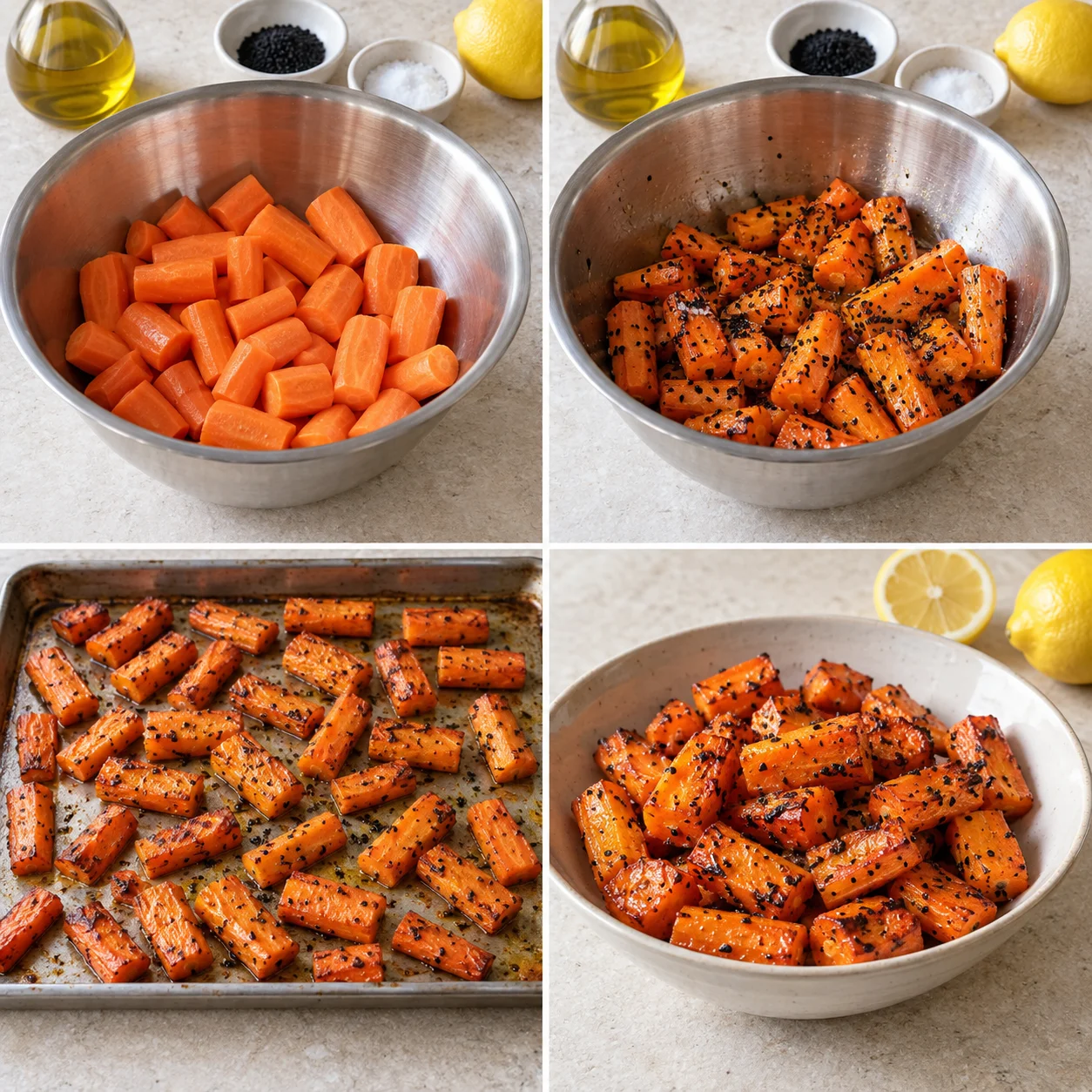Illustrative Nigella roast carrots