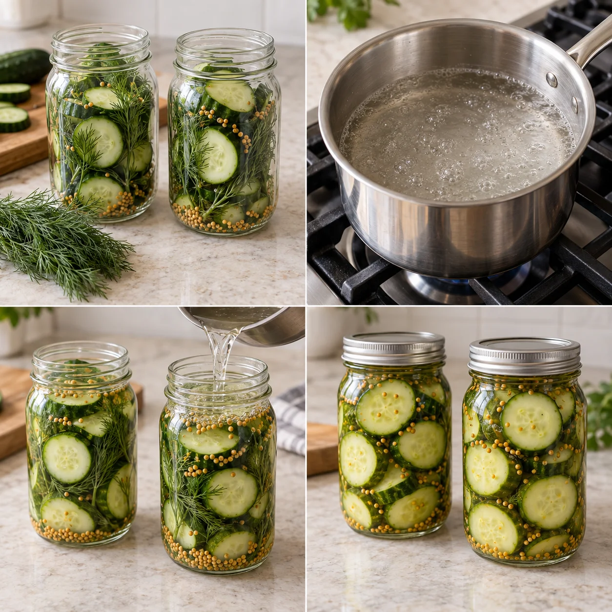 Illustrative Refrigerator cucumber pickles