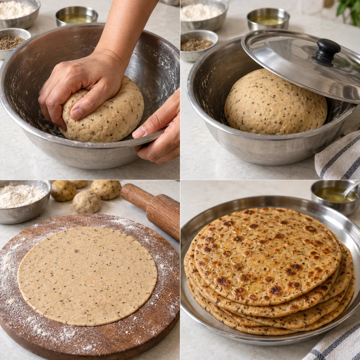 Illustrative Ajwain paratha
