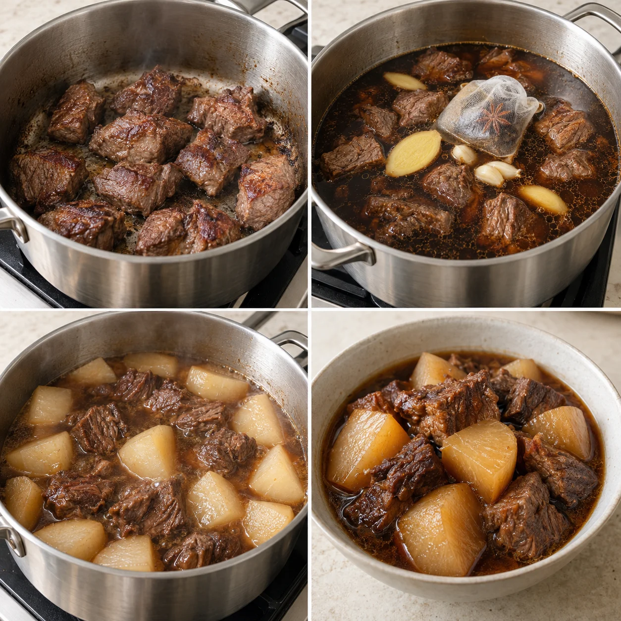 Illustrative Chinese braised beef