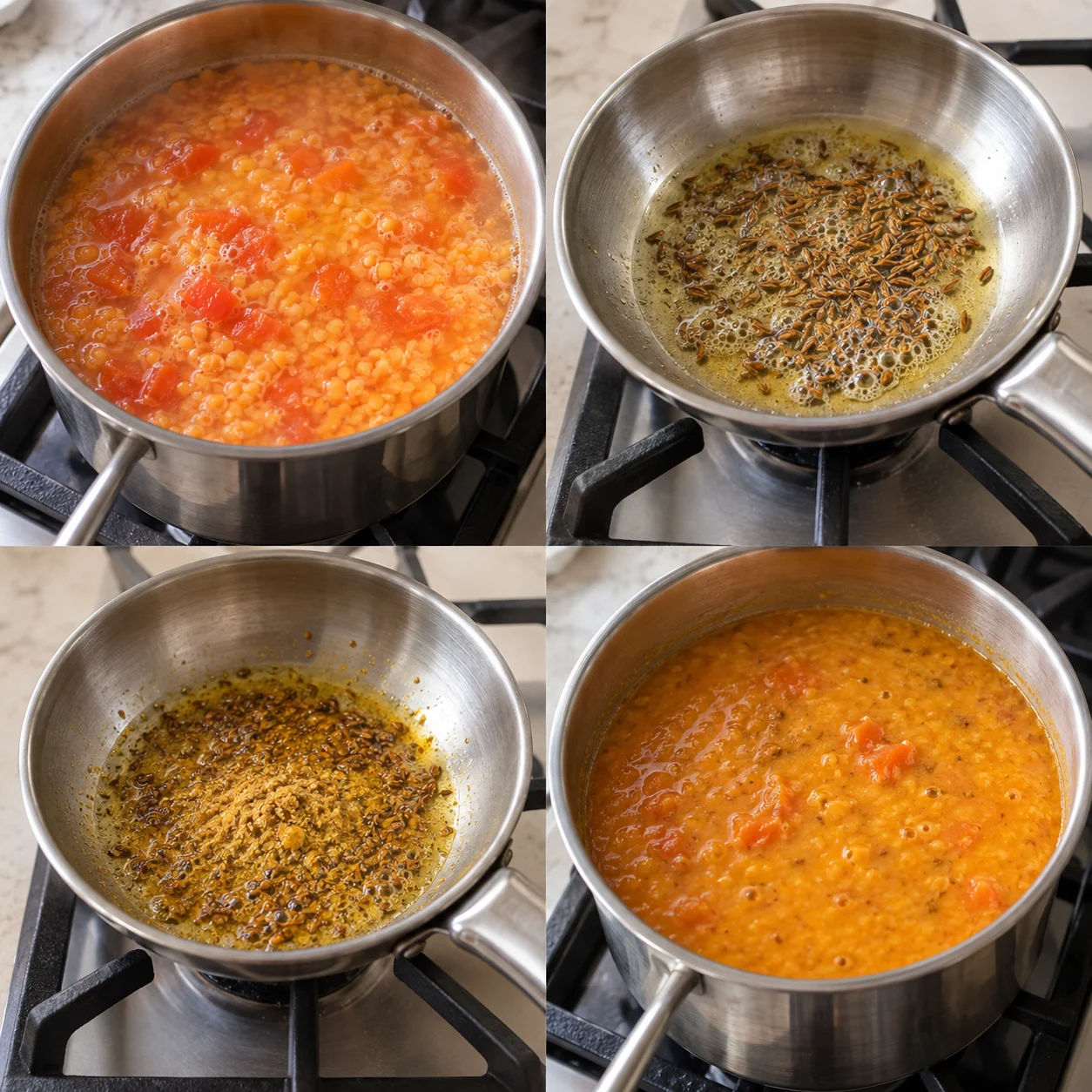 Illustrative Fenugreek tomato dal