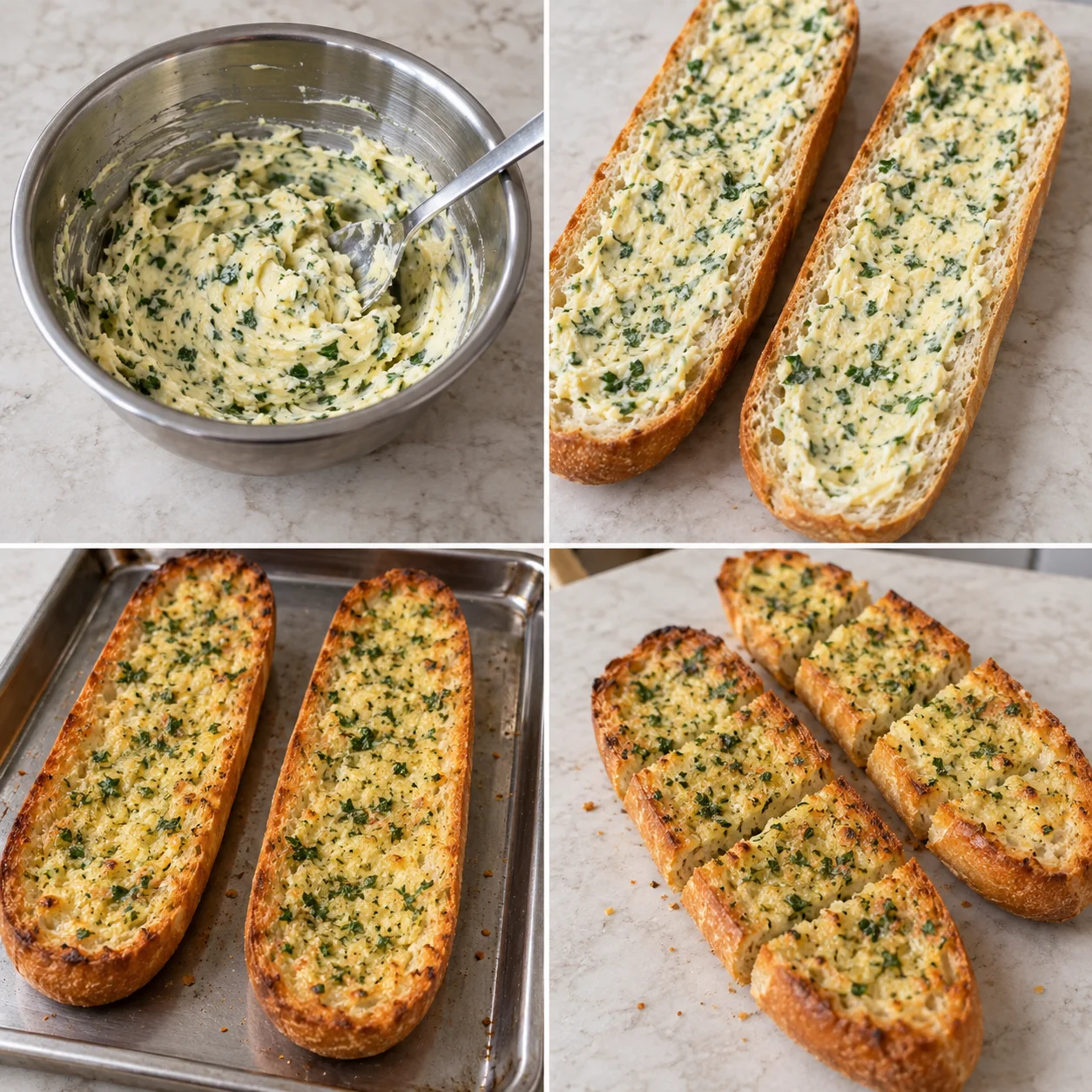 Illustrative Garlic bread