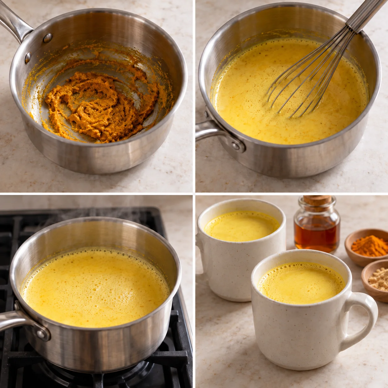 Illustrative Golden turmeric milk