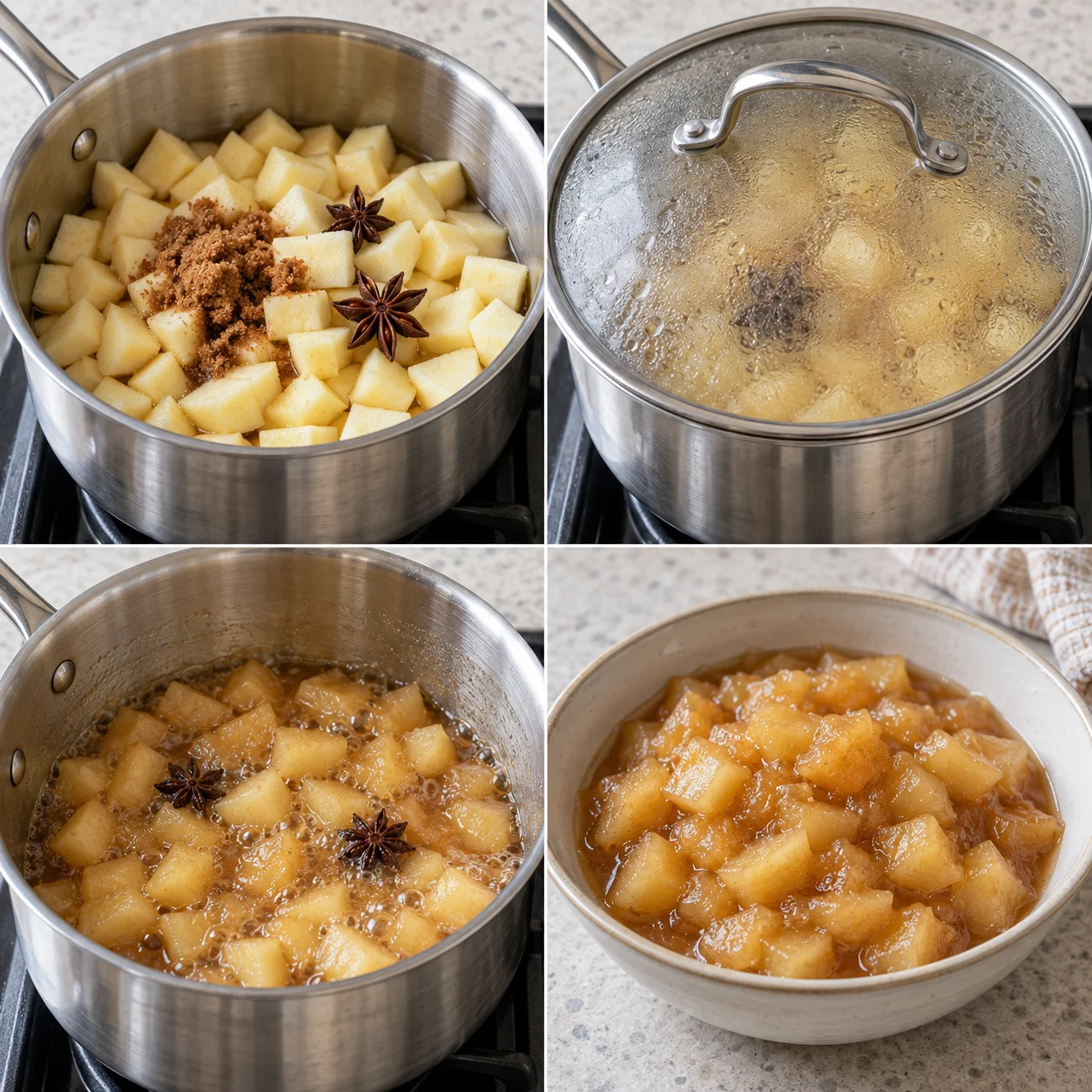 Illustrative Star-anise apple compote