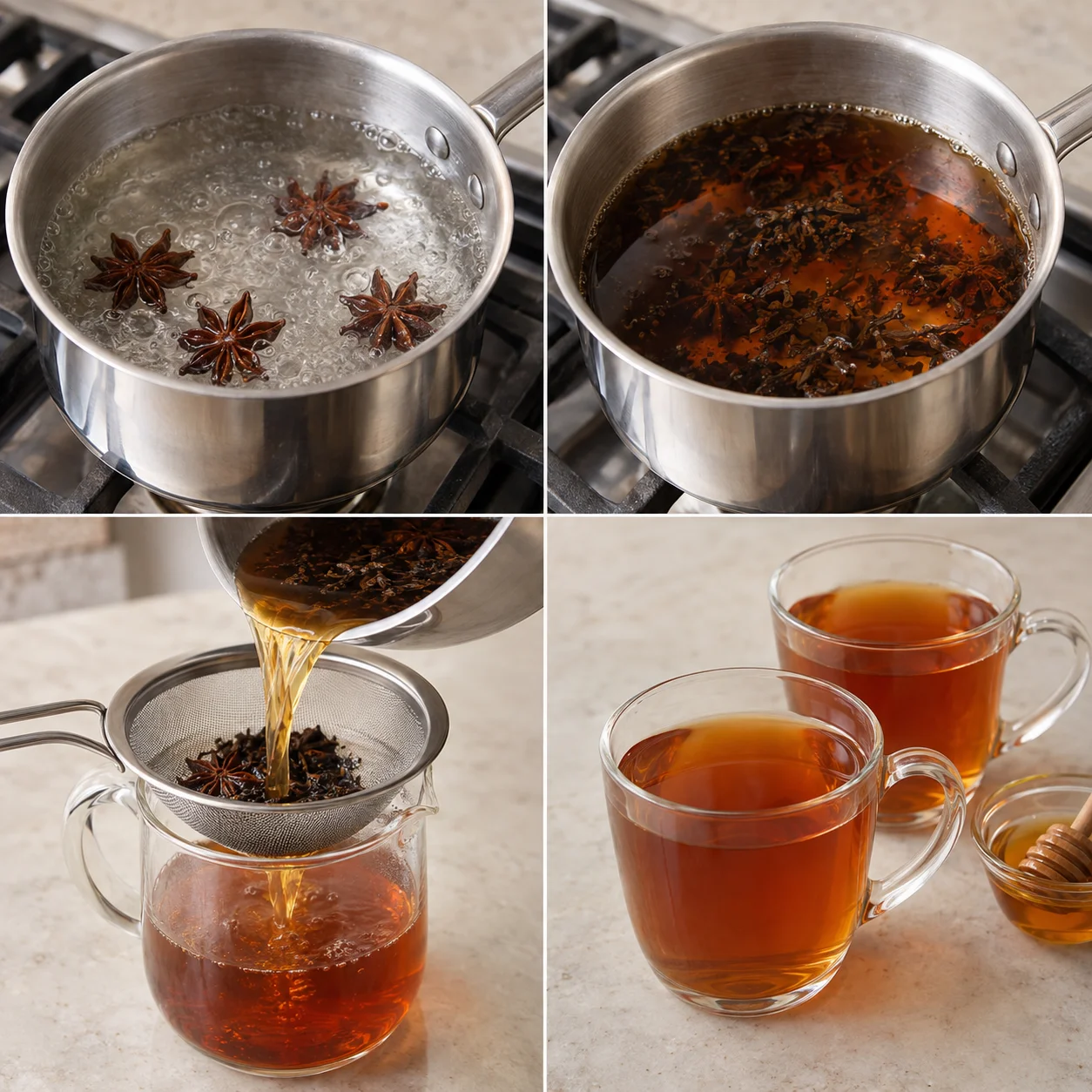 Illustrative Star-anise spiced tea