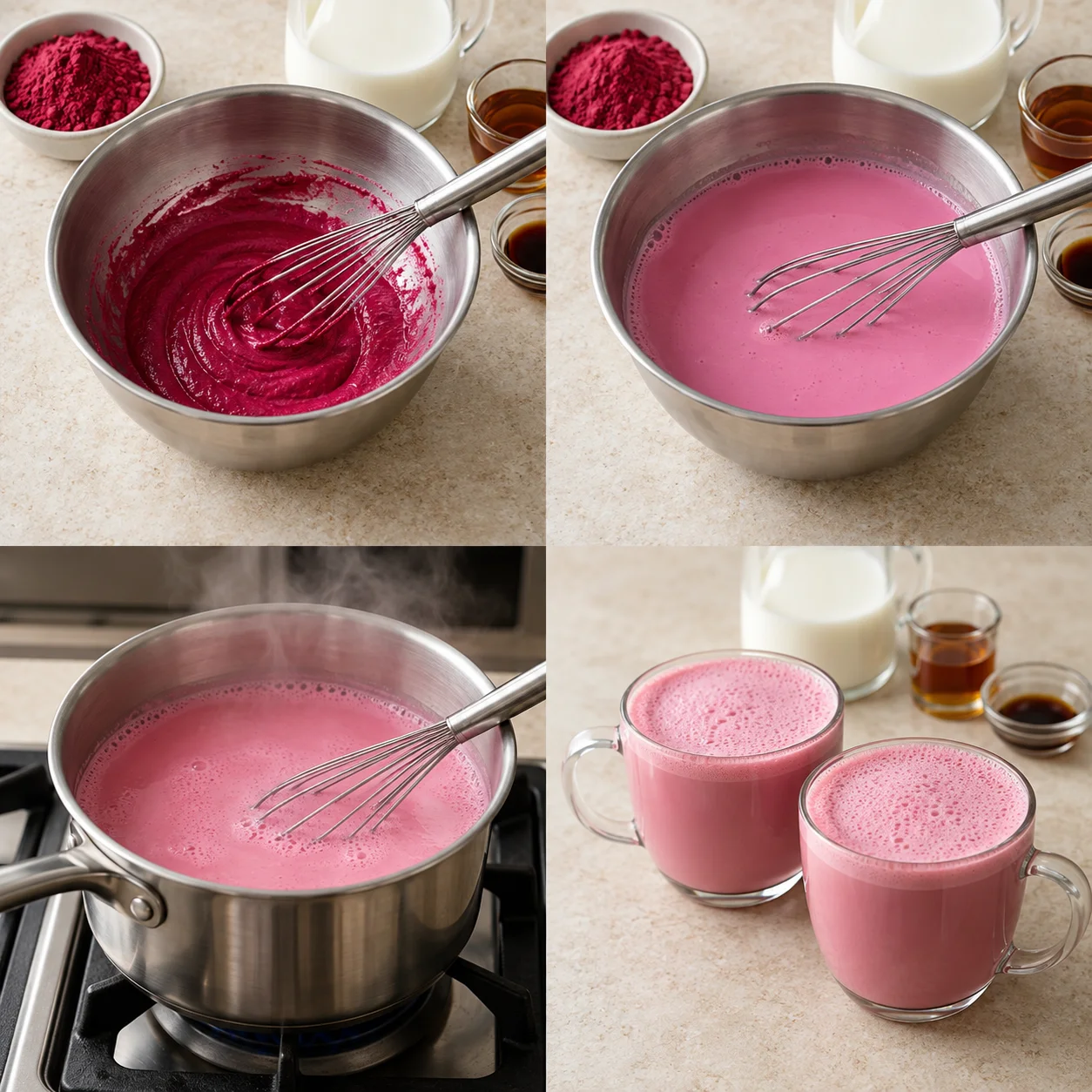 Illustrative Beetroot latte