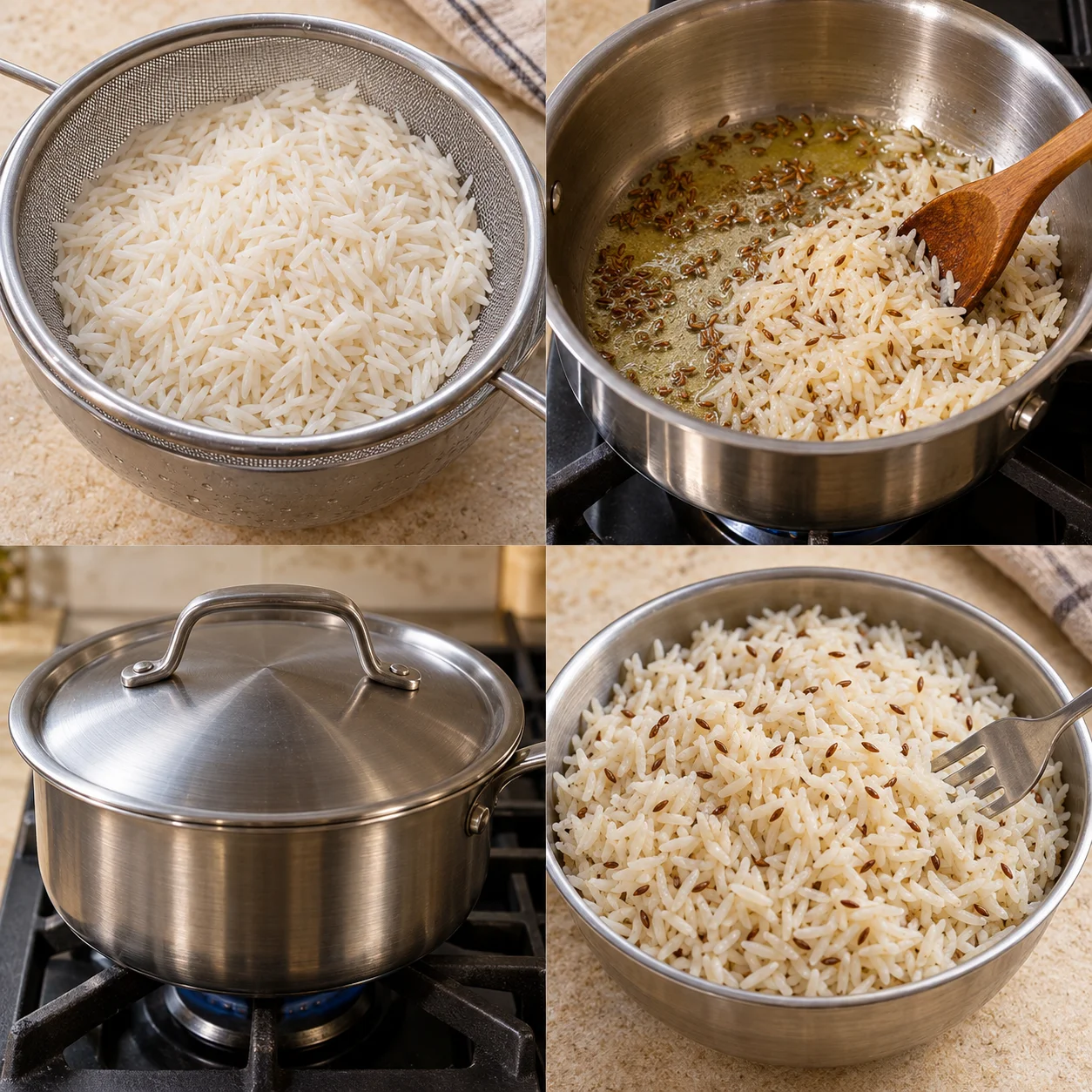 Illustrative Jeera rice