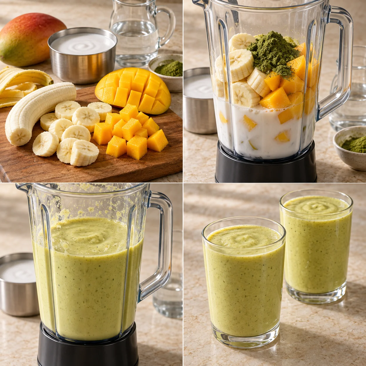Illustrative Moringa coconut smoothie