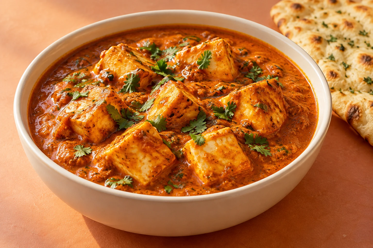 Illustrative Paneer curry with garam masala